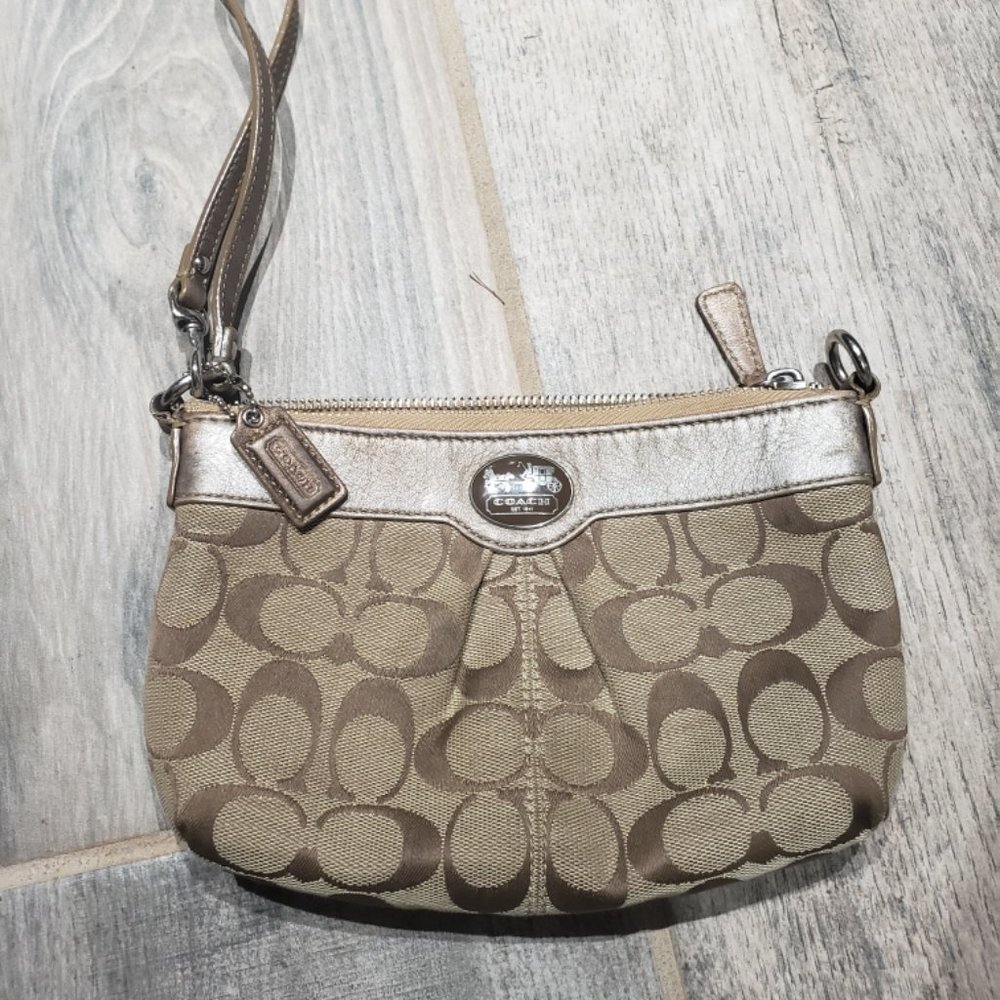 Authentic Coach Big Wristlet